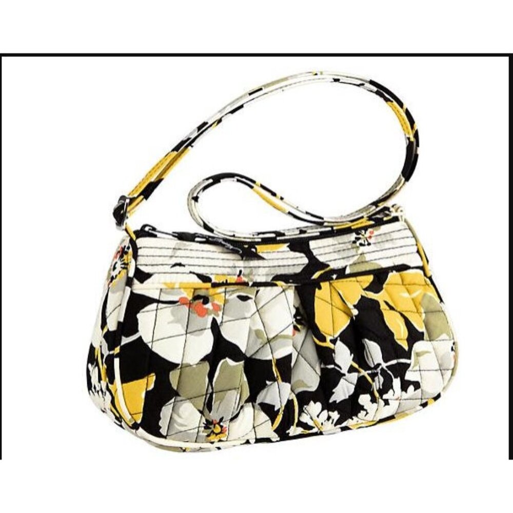 Vera Bradley Frannie Dogwood Quilted Crossbody Bag - Floral Patterns & Adjustabl